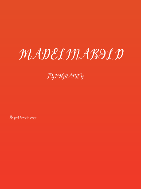 MadelinaBold Poster