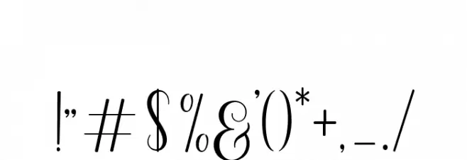 MadelinaScript Font OTHER CHARS