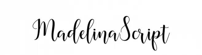 MadelinaScript  नि: शुल्क फ़ॉन्ट्स डाउनलोड