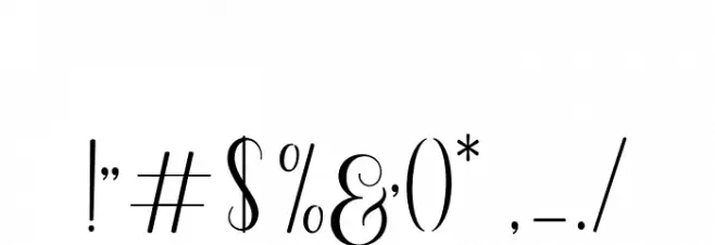 MadelinaScript Font OTHER CHARS