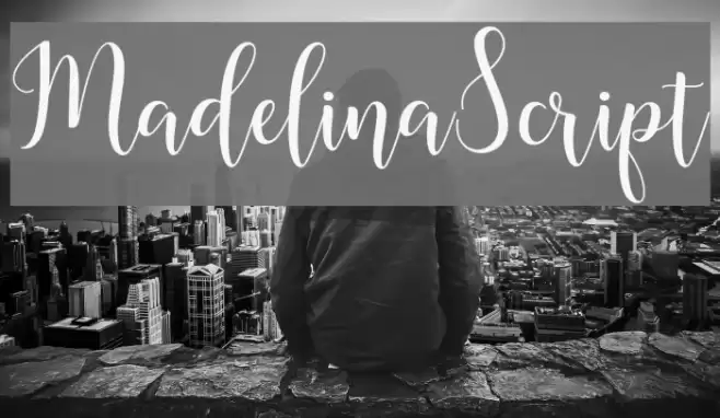 MadelinaScript Font examples