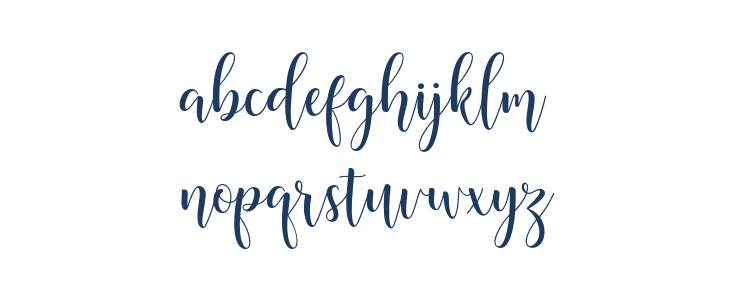 MadelinaScript Lowercase