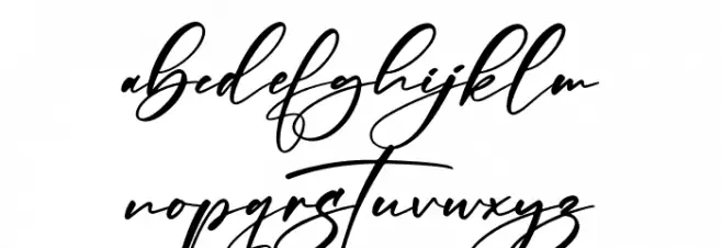 Madellina Schriftart Kleinbuchstaben