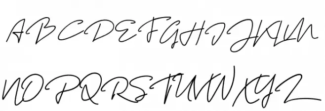 MadelonScript Schriftart Groß