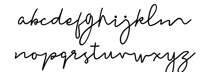MadelonScript Font LOWERCASE
