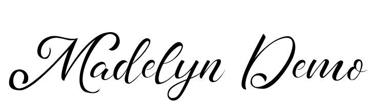 Madelyn Demo  नि: शुल्क फ़ॉन्ट्स डाउनलोड