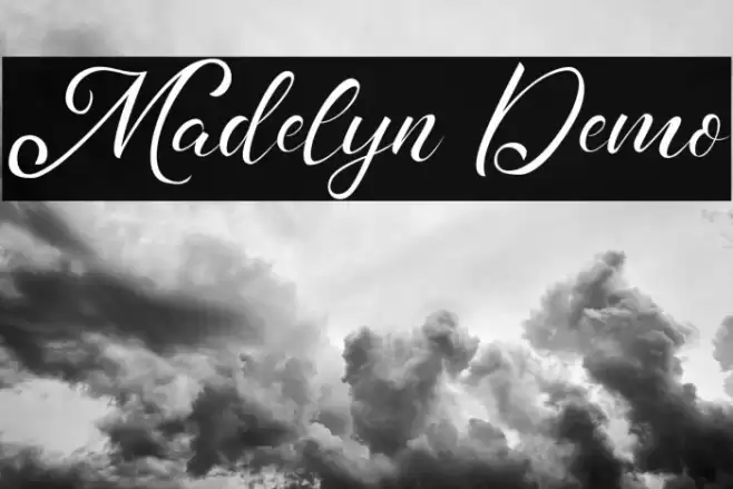 Madelyn Demo Font examples