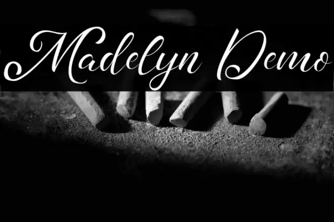 Madelyn Demo Font examples