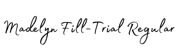Madelyn Fill-Trial Regular  नि: शुल्क फ़ॉन्ट्स डाउनलोड