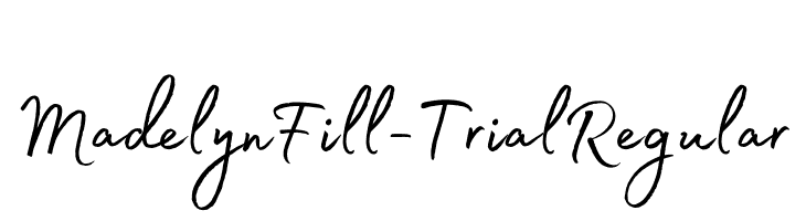 Madelyn Fill-Trial Regular  Fuentes Gratis Descargar