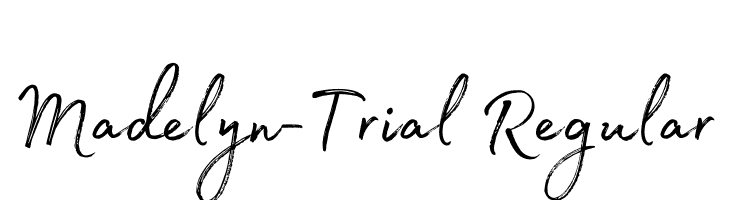 Madelyn-Trial Regular  les polices de caractères gratuit tlcharger