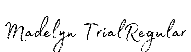 Madelyn-Trial Regular  नि: शुल्क फ़ॉन्ट्स डाउनलोड