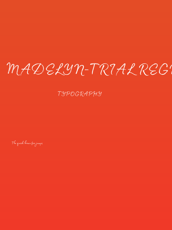 Madelyn-Trial Regular Poster