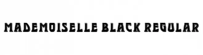 Mademoiselle Black Regular  les polices de caractères gratuit tlcharger