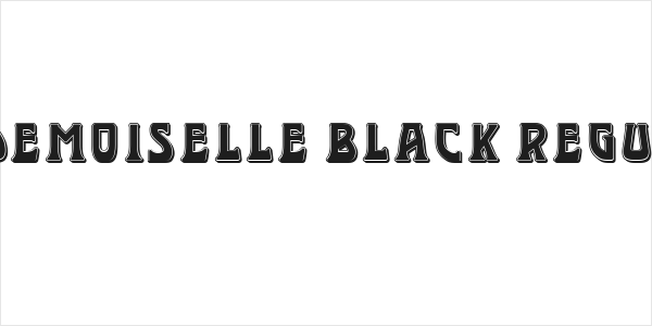 Mademoiselle Black Regular Logo