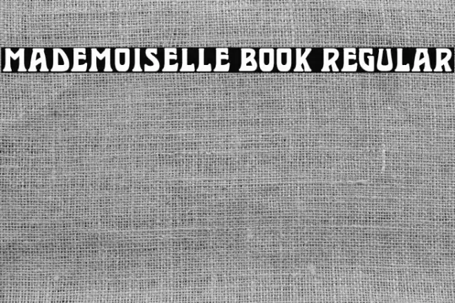 Mademoiselle Book Regular Font examples