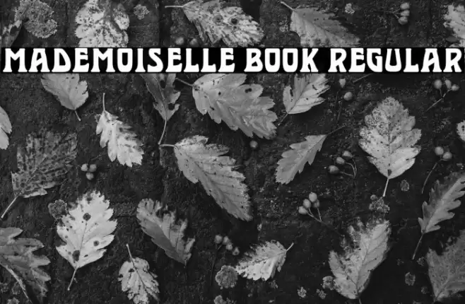 Mademoiselle Book Regular Font examples
