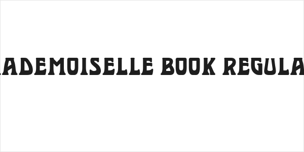 Mademoiselle Book Regular Logo