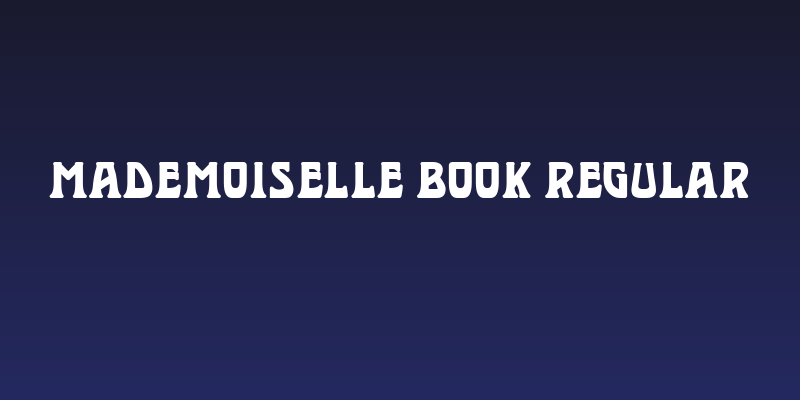 Mademoiselle Book Regular Social Header