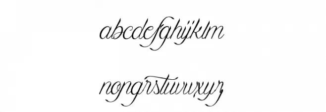Mademoiselle Camille L Schriftart Kleinbuchstaben