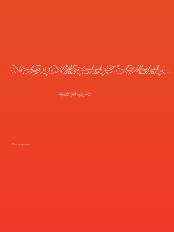 Mademoiselle Camille Poster