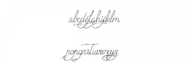 Mademoiselle Catherine خط أحرف صغيرة