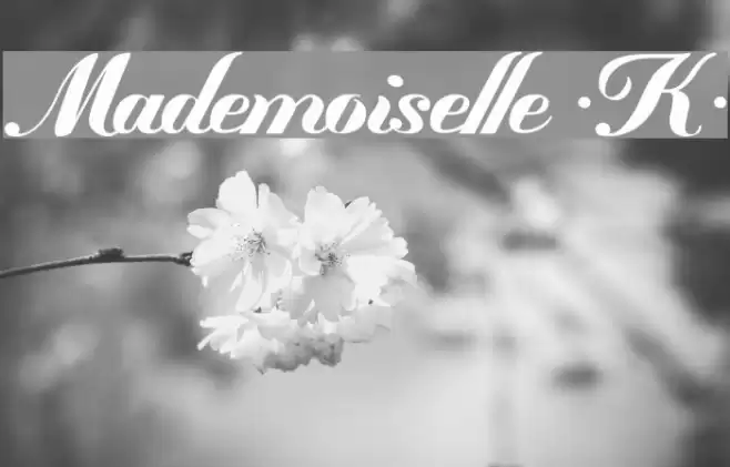 Mademoiselle ·K· Font examples