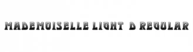 Mademoiselle Light 3D Regular  フリーフォントのダウンロード