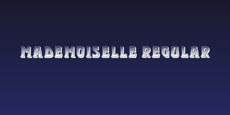 Mademoiselle Regular Social Header