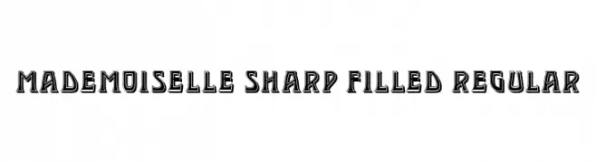 Mademoiselle Sharp Filled Regular  フリーフォントのダウンロード