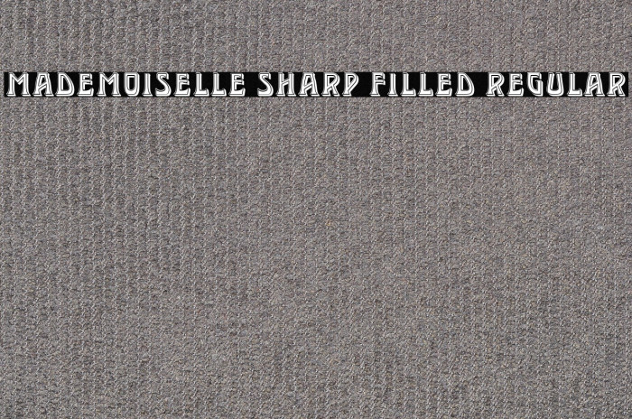 Mademoiselle Sharp Filled Regular Example 1
