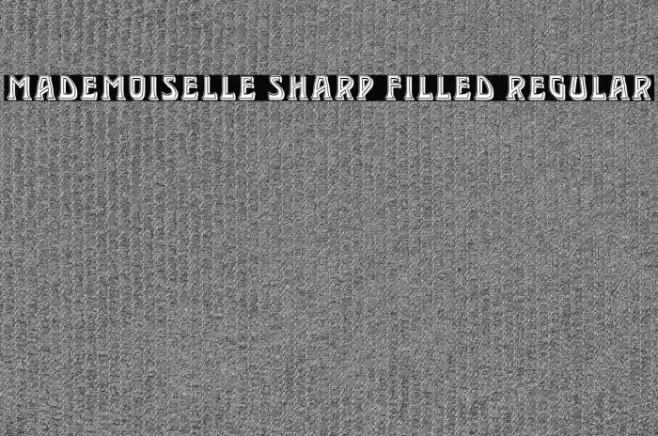 Mademoiselle Sharp Filled Regular Font examples
