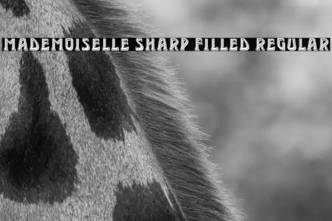 Mademoiselle Sharp Filled Regular Font examples