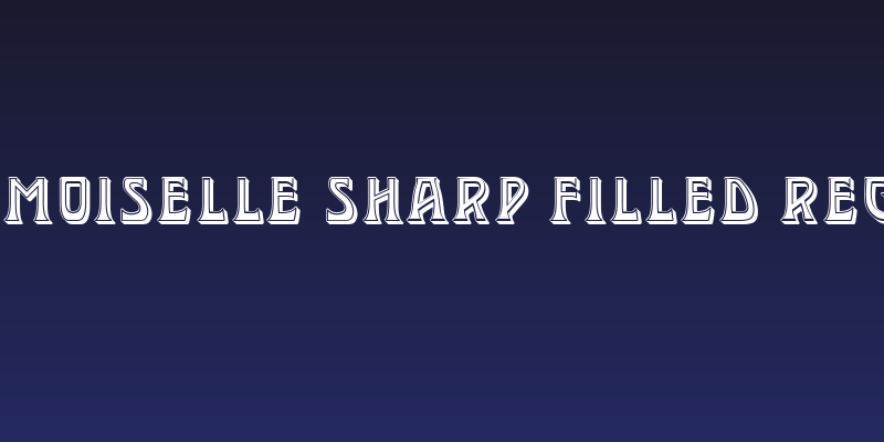 Mademoiselle Sharp Filled Regular Social Header