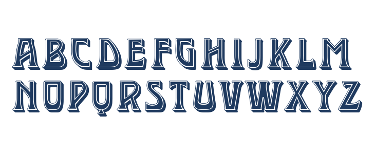 Mademoiselle Sharp Filled Regular Lowercase