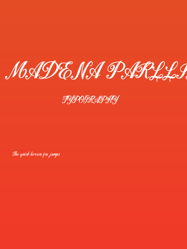 Madena Parlling Poster