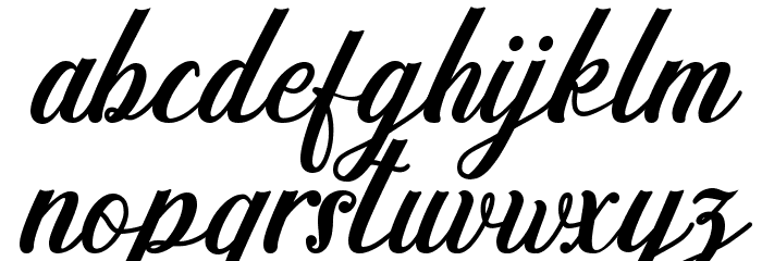 Madena Parlling Font LOWERCASE