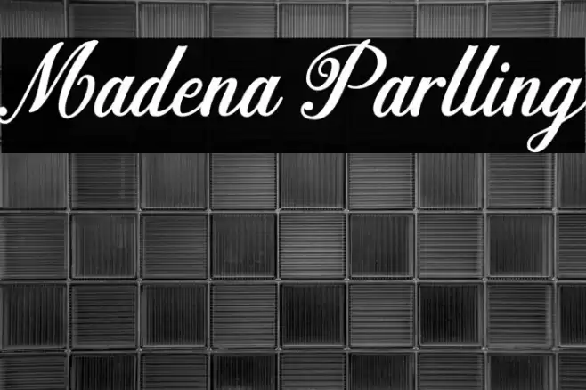 Madena Parlling Font examples