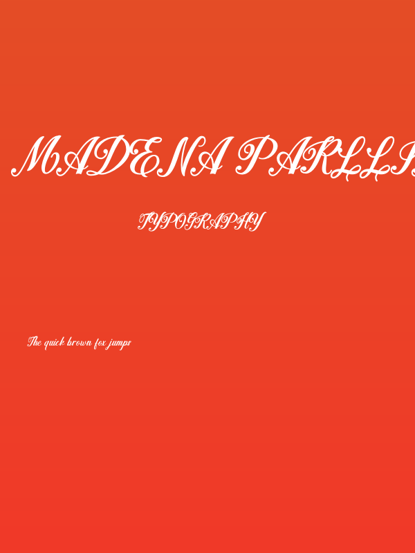 Madena Parlling Poster