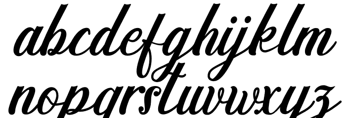 Madena Parlling Font LOWERCASE
