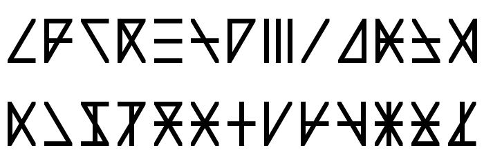 Madeon Runes Bold Bold Font LOWERCASE