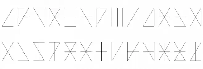 Madeon Runes Light Schriftart Groß