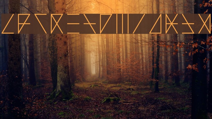 Madeon Runes Regular Font examples