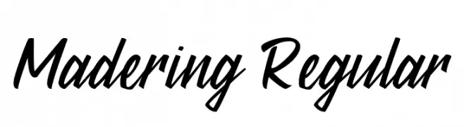 Madering Regular  Descarca Fonturi Gratis
