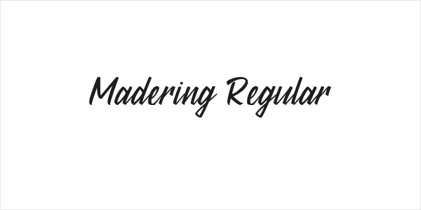 Madering Regular Logo