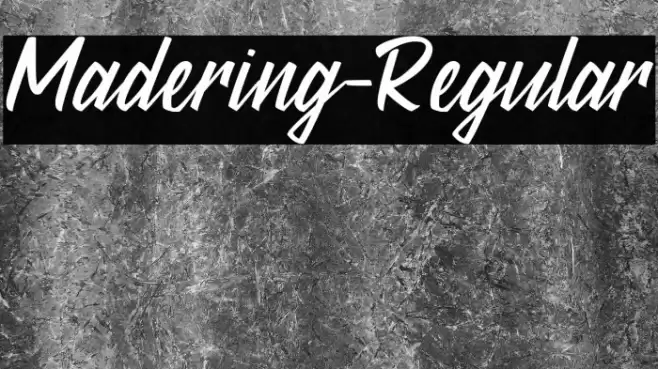 Madering-Regular Font examples