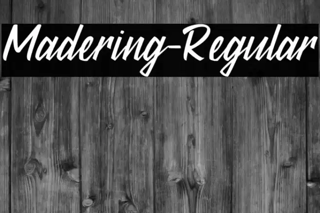 Madering-Regular Font examples