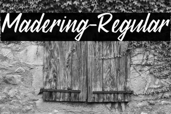 Madering-Regular Font examples
