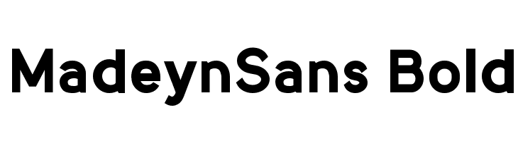 MadeynSans Bold Font