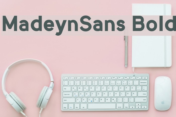 MadeynSans Bold Font examples